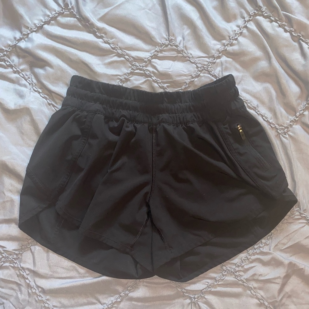 Black Track That High Rise 3” Lululemon Shorts Size 6